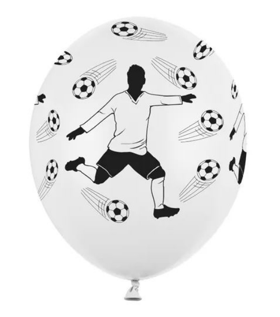Obrázok z Balóniky s potlačou Futbalista s loptami - 30 cm, - 50 ks