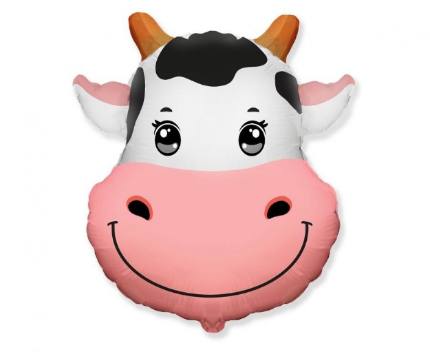 Obrázek z Foliový balonek hlava - Kráva 61 cm 