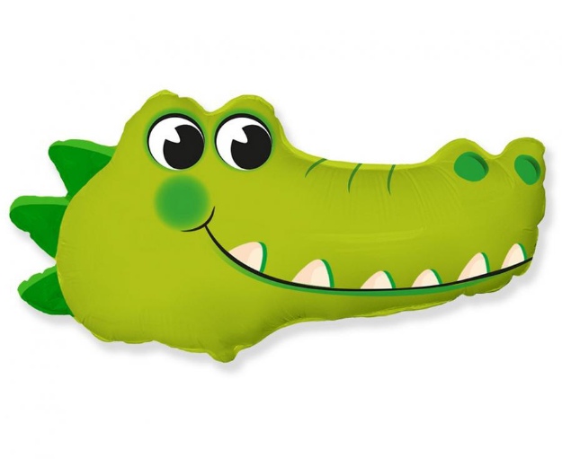 Obrázek z Foliový balonek hlava - Krokodýl 61 cm 