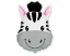 Obrázek Foliový balonek hlava - Zebra 61 cm