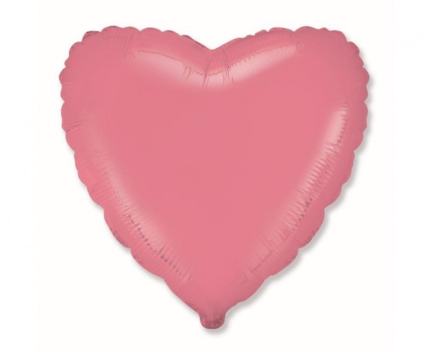 Obrázok z Fóliový balónik srdce macaron červená 45 cm - nebalený