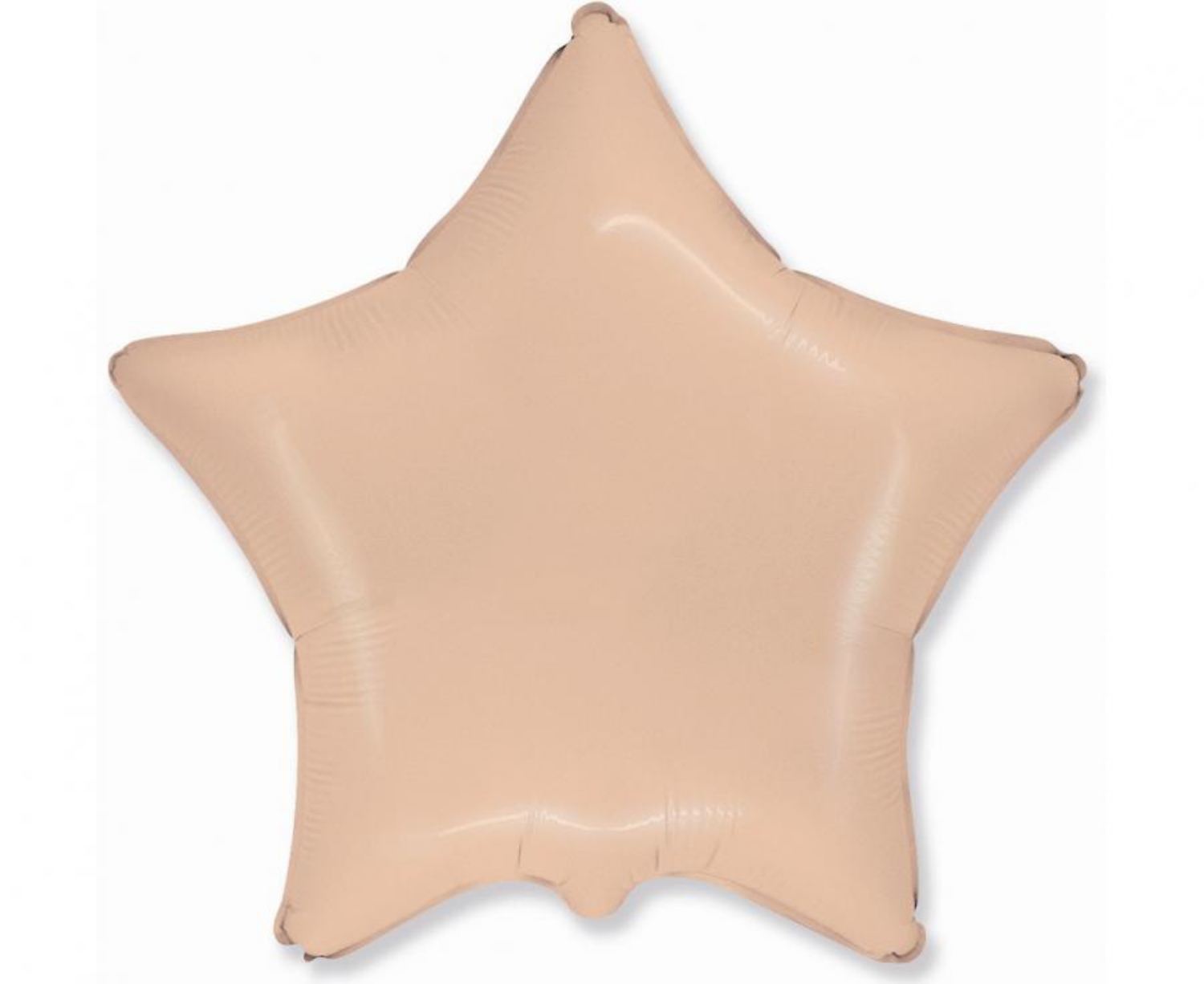 Foliový balonek hvězda broskvová 45 cm - Nebalený