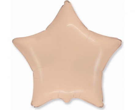 Obrázok z Fóliový balónik hvezda broskyňová 45 cm - nebalený