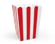 Obrázok z Krabičky na popcorn červeno-biele - 6 ks