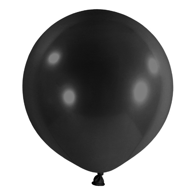 Obrázek z Balonek Fashion Jet Black 60 cm, D14 - Černý, 4 ks 