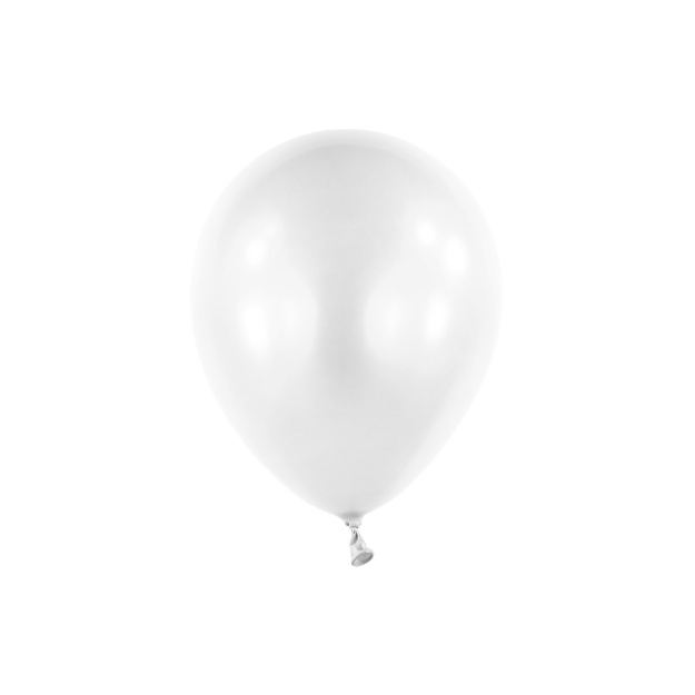 Obrázek z Balonek Pearl Frosty White 13 cm, DM29 - bílý perleťový, 100 ks 