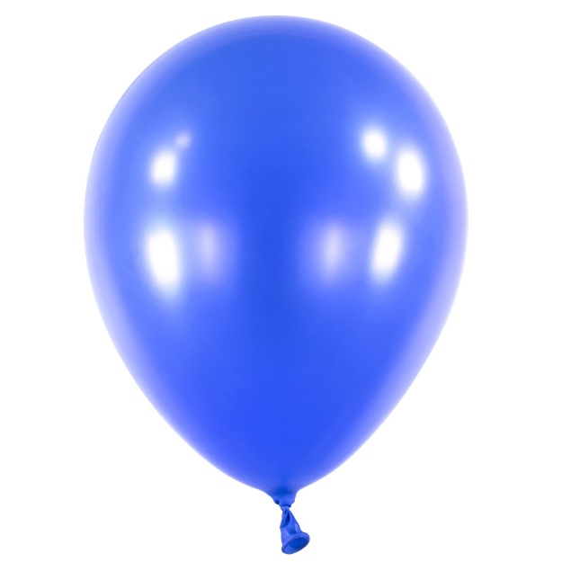 Obrázek z Balonek Metallic Bright Royal Blue 40 cm, DM36 - Modrý metalický 