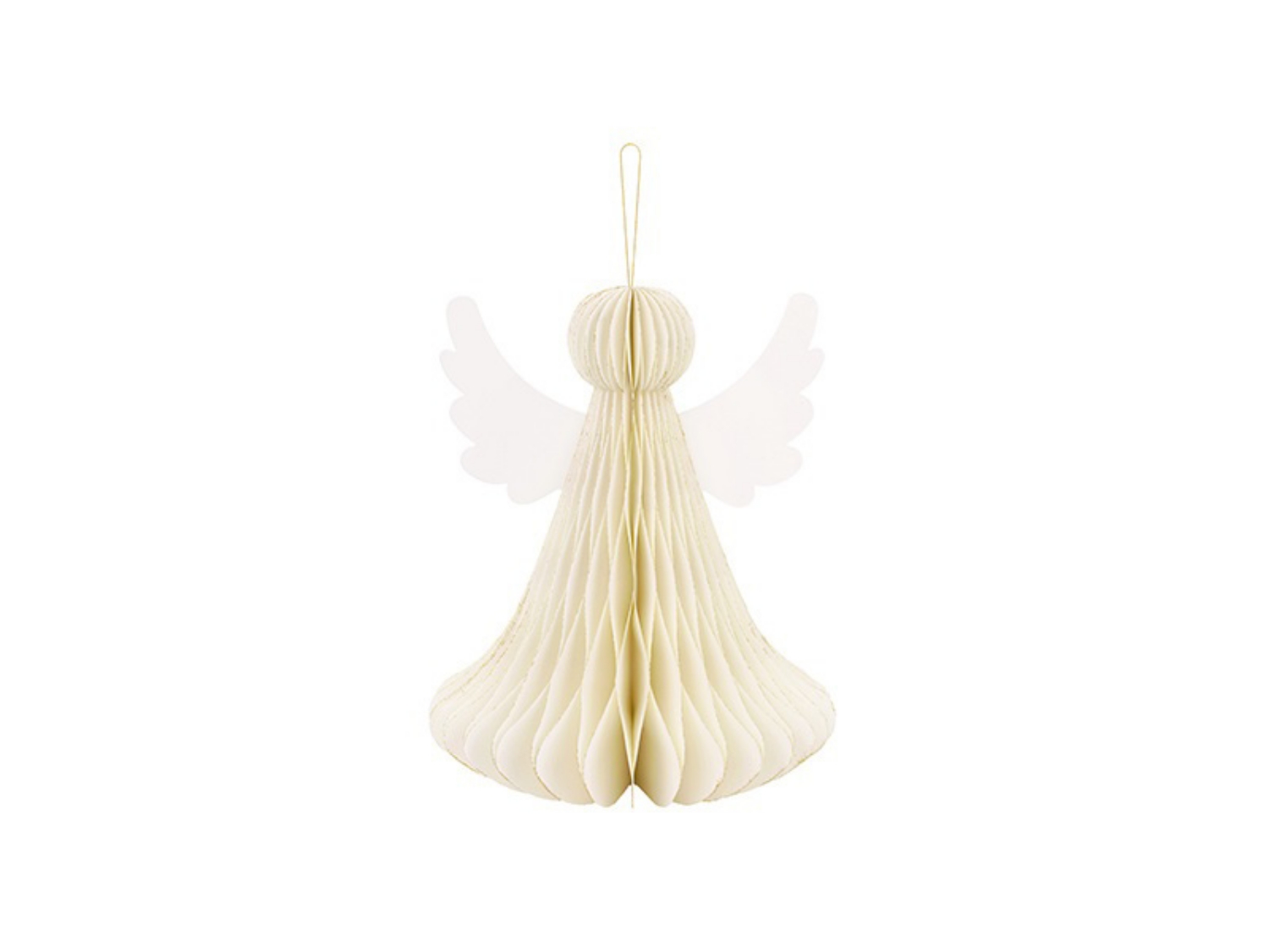 Papírová dekorace - Anděl, 15 cm