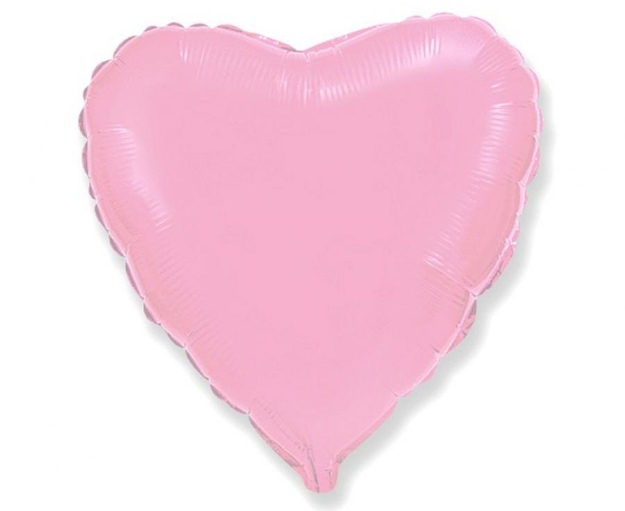 Obrázok z Balóniky na tyčku srdce pastel ružové 23 cm - 5 ks