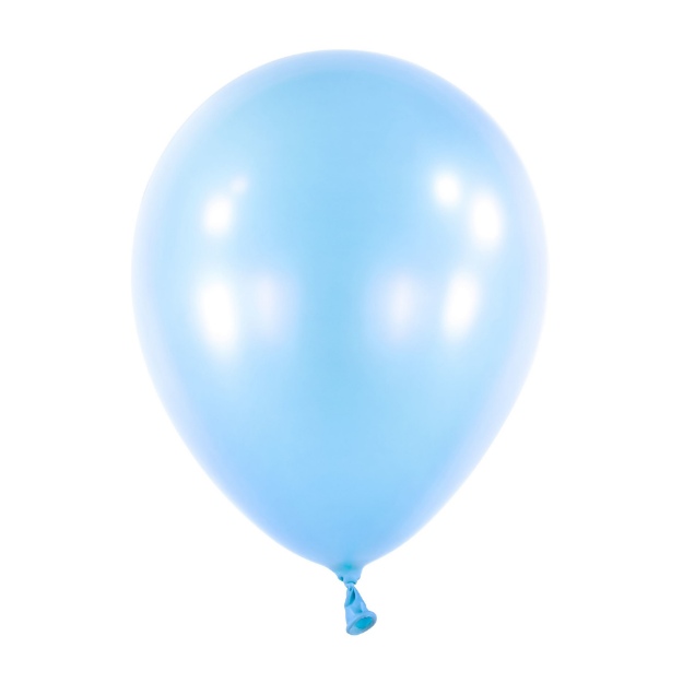 Obrázek z Balonek Pearl pastel blue 30 cm, DM40 - Sv. modrý perleťový 