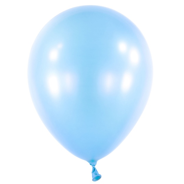 Obrázek z Balonek Pearl pastel blue 40 cm, DM40 - Sv. modrý perleťový 