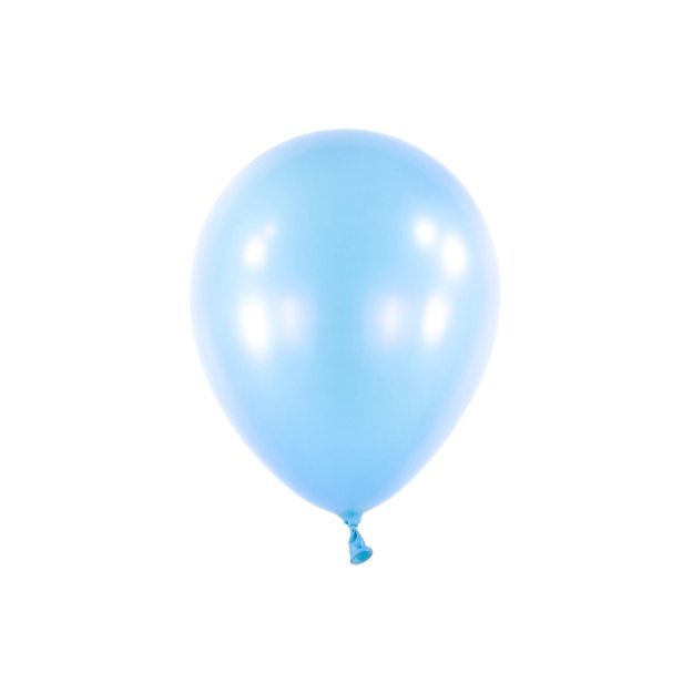 Obrázok z Balónik Pearl pastel blue 13 cm, DM40 - Sv. modrý perleťový, 100 ks