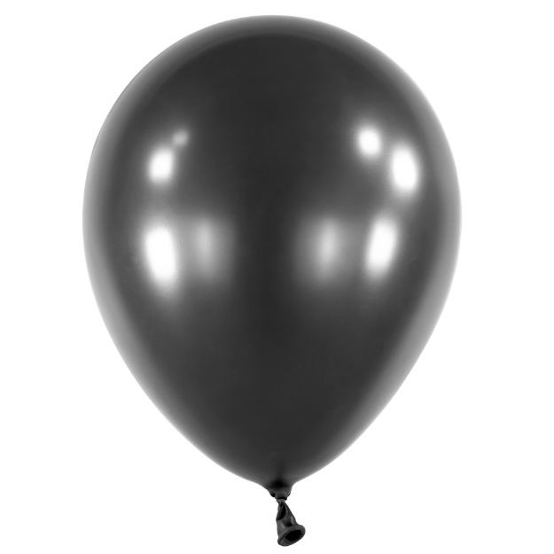 Obrázek z Balonek Pearl Jet Black 40 cm, DM65 - Černý perleťový 