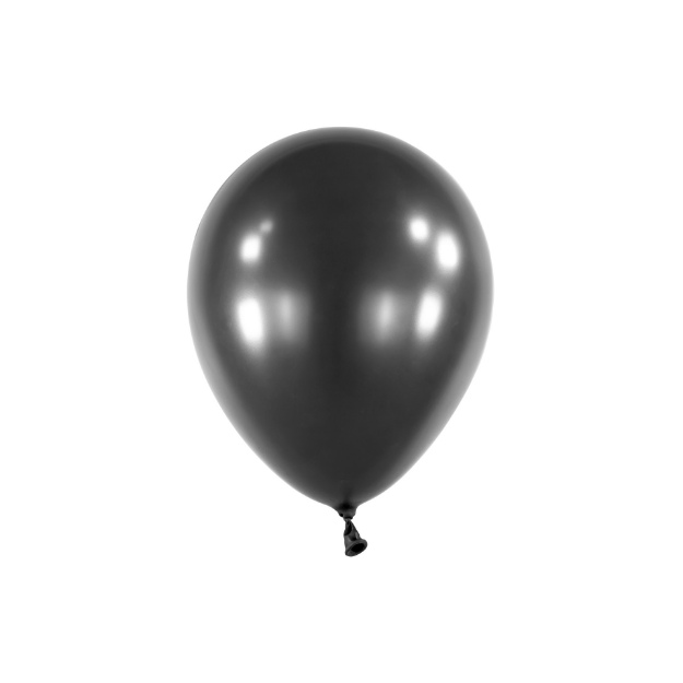 Obrázok z Balónik Pearl Jet Black 13 cm, DM65 - Čierny perleťový, 100 ks
