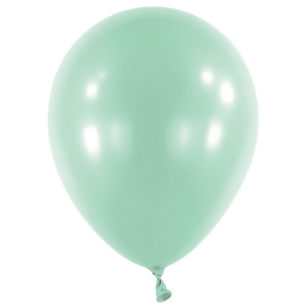 Obrázek z Balonek Pearl Mint Green 40 cm, DM94 - Mintový perleťový 