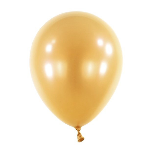 Obrázek z Balonek Pearl Gold 30 cm, DM95 - Zlatý perleťový, 50 ks 