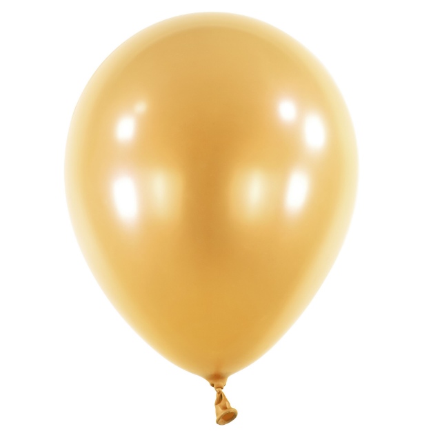 Obrázok z Balónik Pearl Gold 40 cm, DM95 - Zlatý perleťový
