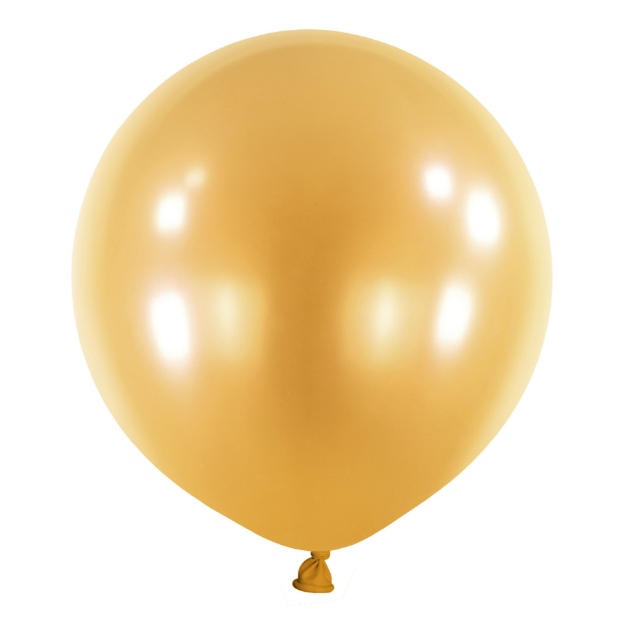 Obrázek z Balonek Pearl Gold 60 cm, DM95 - Zlatý perleťový, 4 ks 