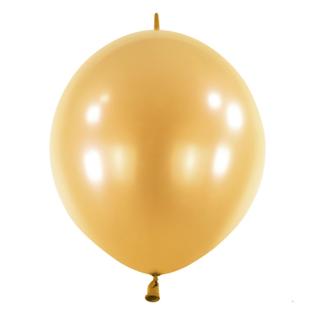Obrázek z Balonek spojovací Pearl Gold, DM95 - Zlatý perleťový, 50 ks 