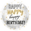 Obrázok z Foliový balónik zlatej bodky - Happy Birthday - 45 cm Folat