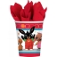 Obrázok z EKO Papierové kelímky králíček Bing - červené 8 ks
