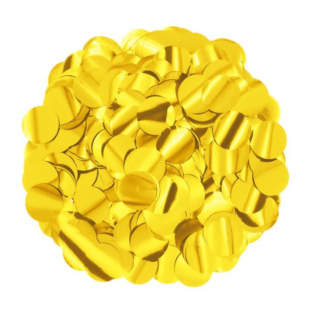 Obrázek z Konfety zlatá kolečka - 15 g - PartyPal 