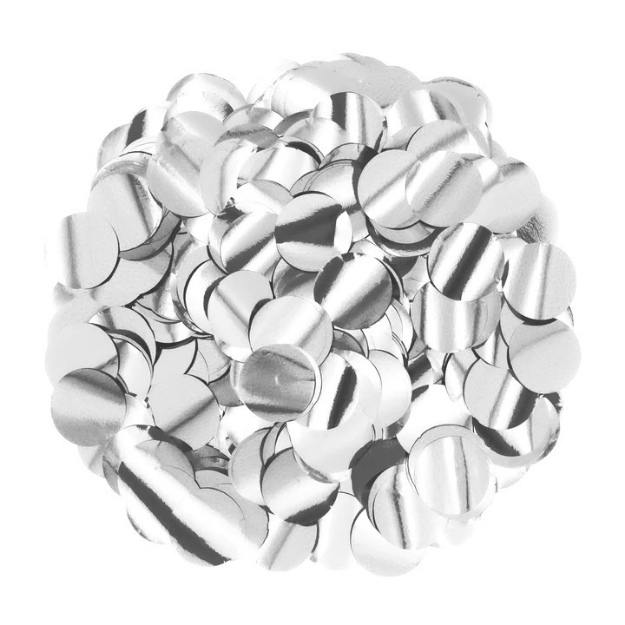 Obrázek z Konfety stříbrná kolečka - 15 g - PartyPal 