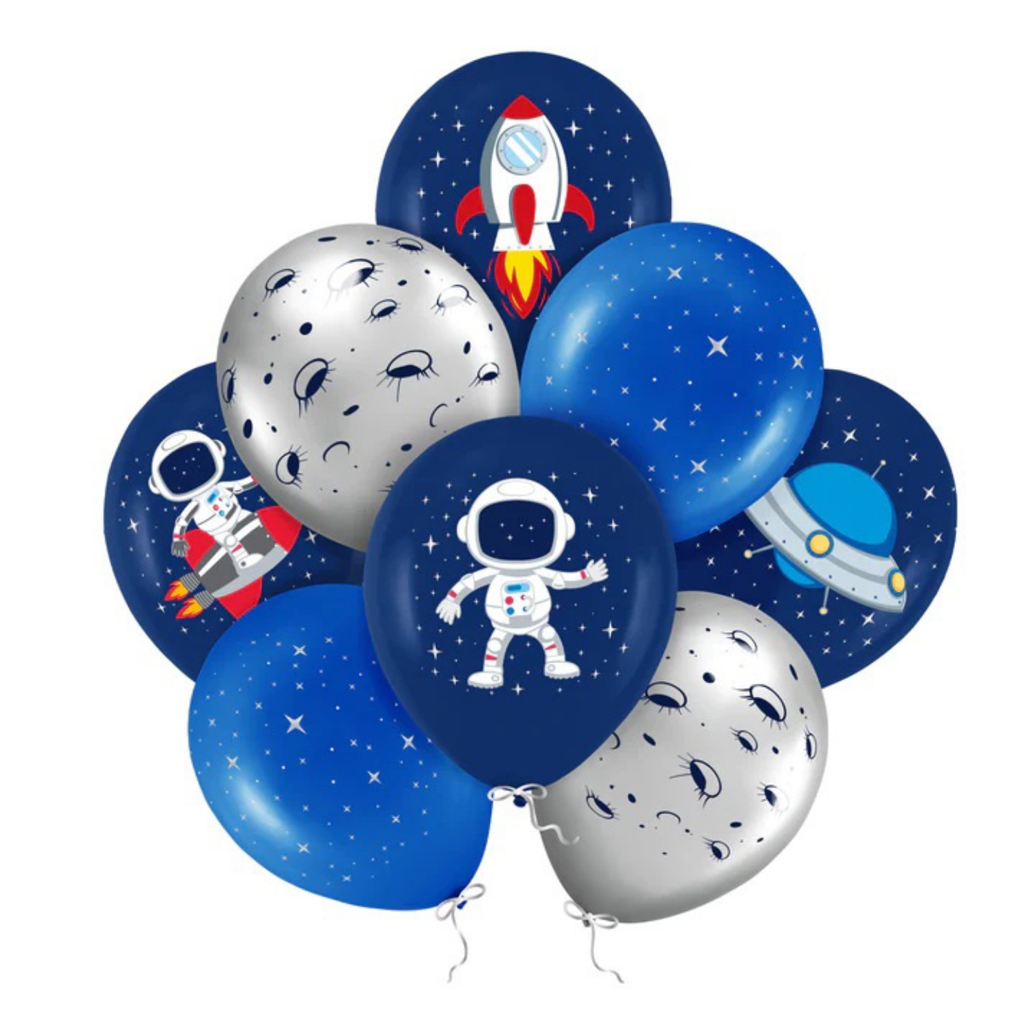 Latexové balonky vesmír - 8 ks, 30 cm