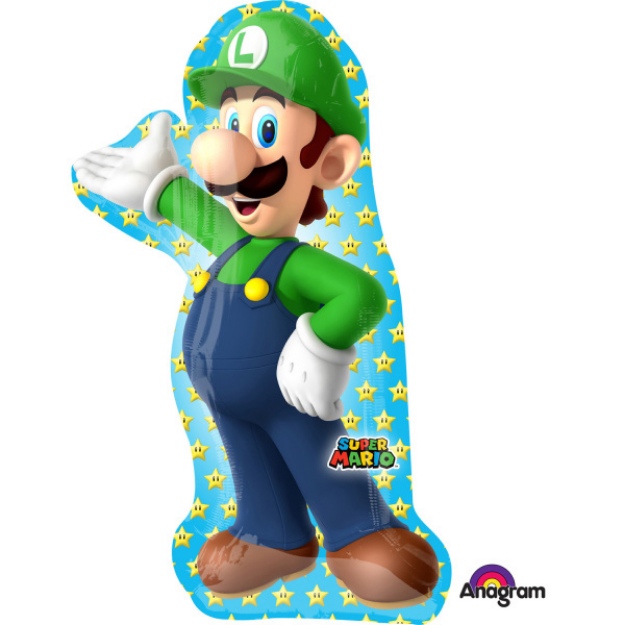 Obrázek z Foliový balonek Super Mario - Luigi - 50 x 96 cm 
