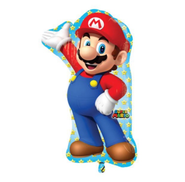 Obrázek z Foliový balonek postavička Super Mario 55 x 88 cm 