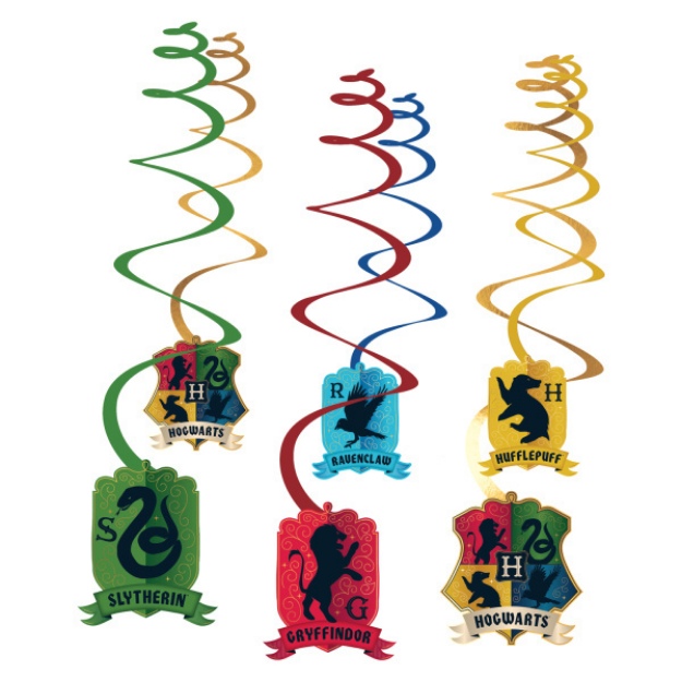 Obrázek z Závěsné spirály Harry Potter - Bradavické koleje 6 ks 