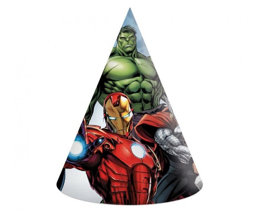 Papírové čepičky Avengers 6 ks
