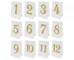 Obrázok z Papierové čísla na stôl 12 ks - 10 x 15 cm