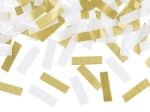 Obrázok z Házecí konfety v tube zlate a biele - 35 cm