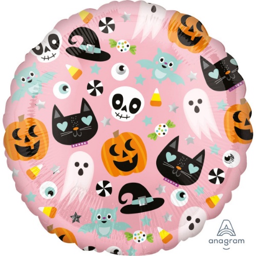 Levně Foliový balonek kulatý - Fun Halloween 43 cm