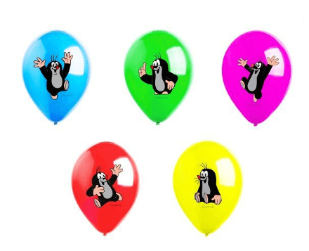Picture of Latexové balonky Krteček - 5 ks, 30 cm