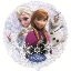Obrázok z Fóliový holografický balónik Frozen - Anna a Elsa s Olafom 45 cm - Nebalený