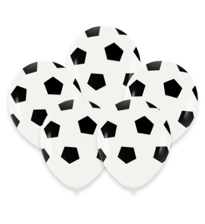 Picture of Football Print Balloons - 30 cm, 5 pcs