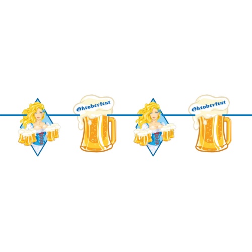 Levně Girlanda Oktoberfest - Pivo - 10 m