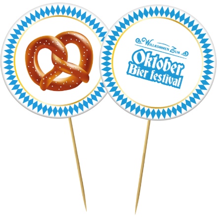 Obrázek Napichovátka Oktoberfest - kulaté 20 ks