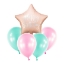 Obrázok z Balónový set Happy Birthday Pastelový - 5 ks
