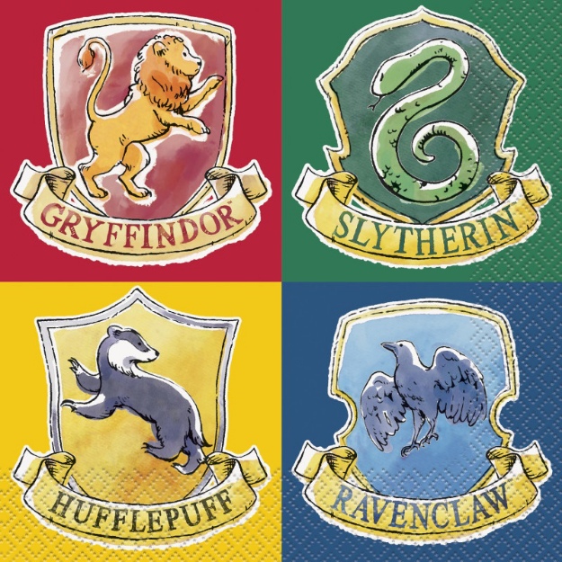 Obrázek z Papírové ubrousky Harry Potter - Bradavické koleje - 16 ks - Unique 