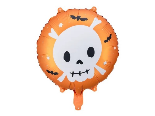 Levně Foliový balonek Halloween - lebka, 45 cm