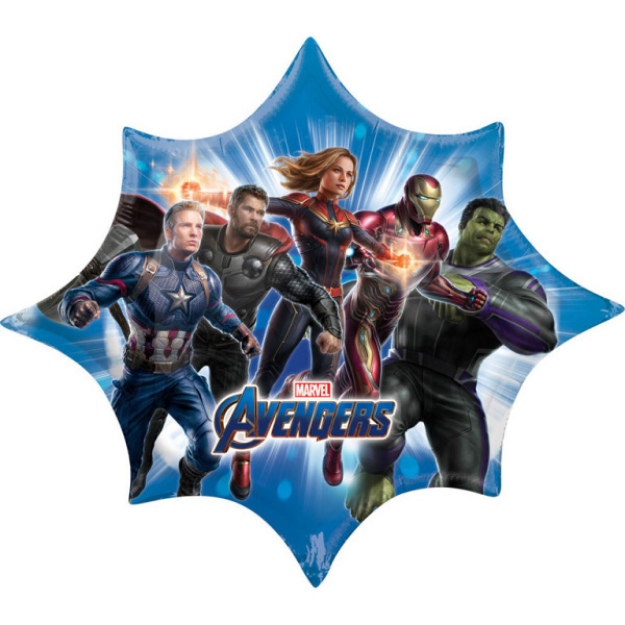 Obrázok z Fóliový balónik Avengers Endgame - hviezda 88 cm