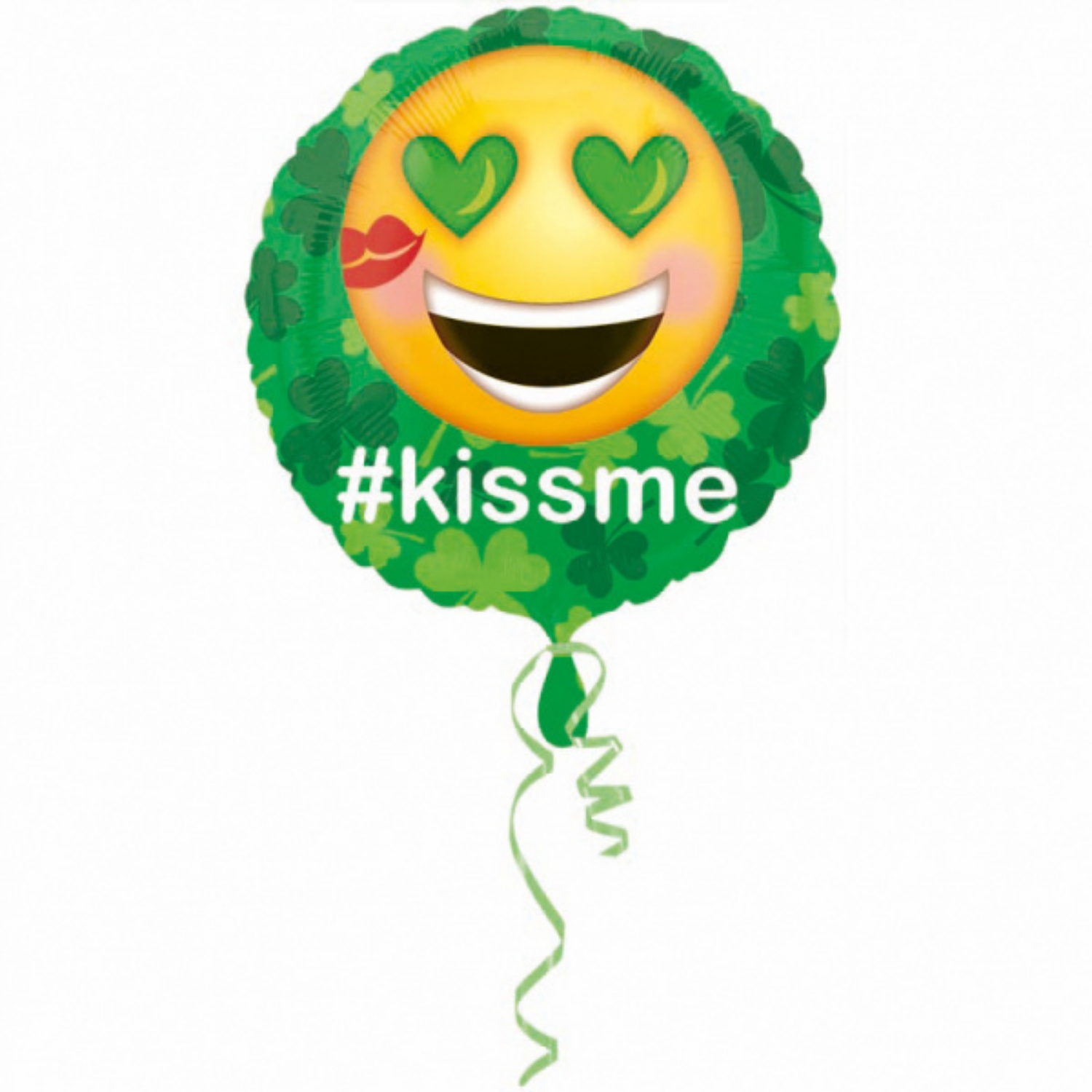 Foliový balonek - Sv. patrik #kissme - 43 cm