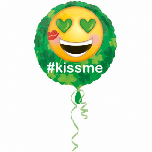 Fóliový balónik - Sv. patrik #kissme - 43 cm