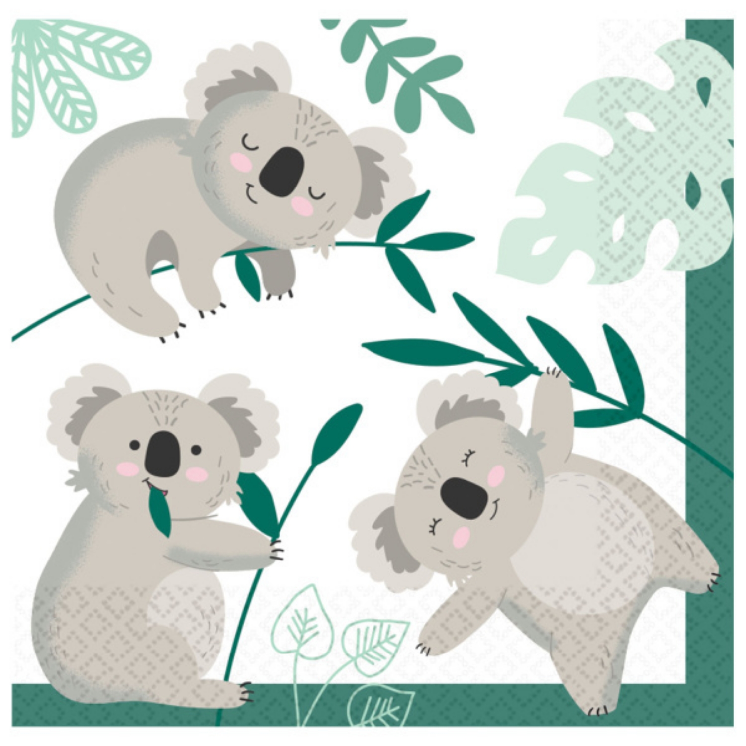 Levně Papírové ubrousky - Koala 16 ks, 33 x 33 cm