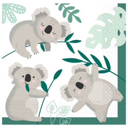 Obrázek Papírové ubrousky - Koala 16 ks, 33 x 33 cm