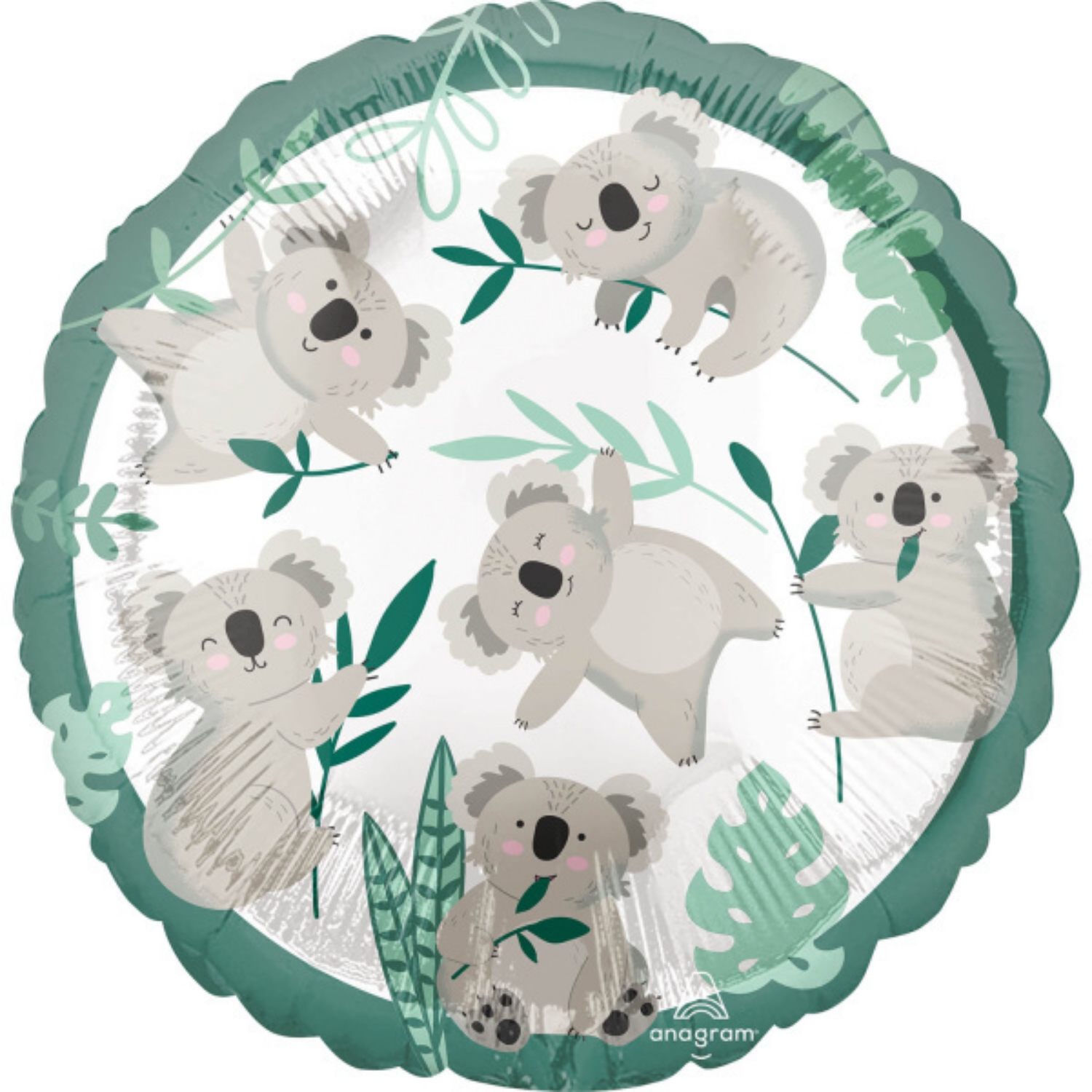 Levně Foliový balonek kulatý - Koala 43 cm