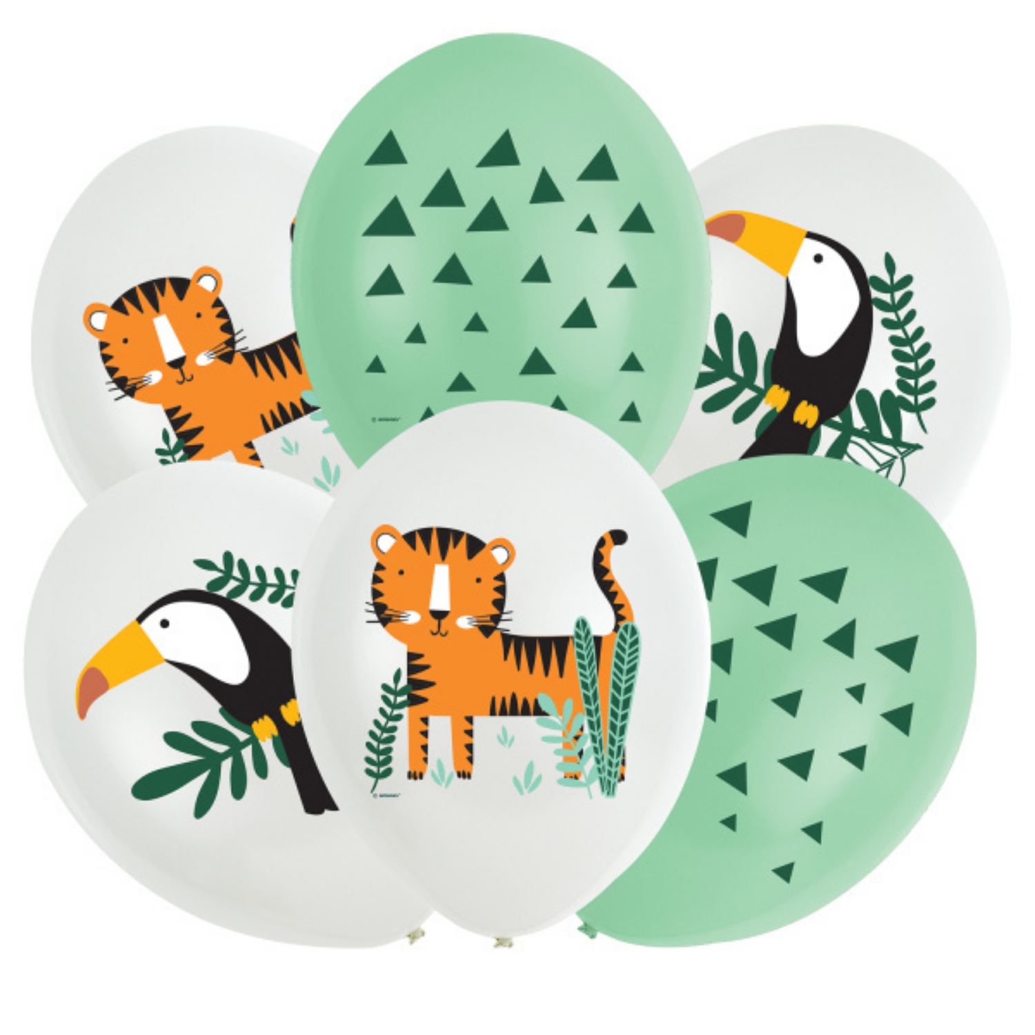 Latexové balonky - se zvířátky, 6 ks - 27,5cm